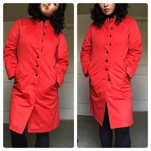 True Vintage Misty Harbor Red Trench Coat